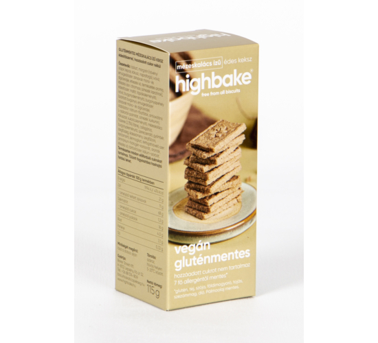 Highbake gluténmentes mézeskalács ízű keksz édesítőszerrel 115g